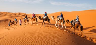 Djeema El Fna-plein in Marrakech, Marokko