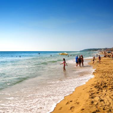 Zandstrand in Bulgarije