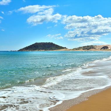 Strand bij Karpaz op Cyprus