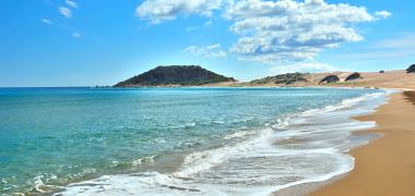 Strand bij Karpaz op Cyprus