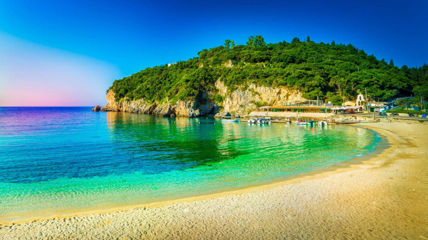 Paleokastritsa strand Corfu