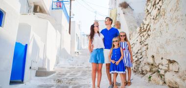 Een familie op Kreta