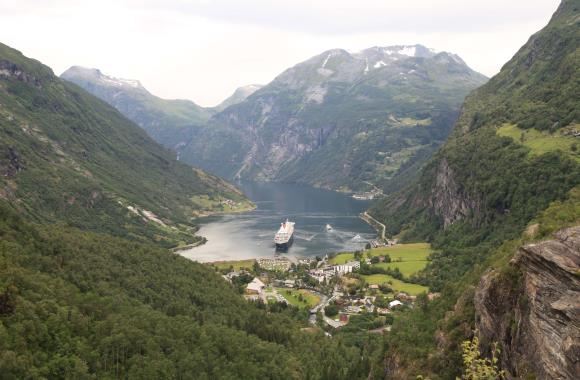 Noorse fjord in Geiranger