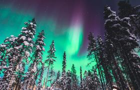 Winters Noorwegen en het Noorderlicht