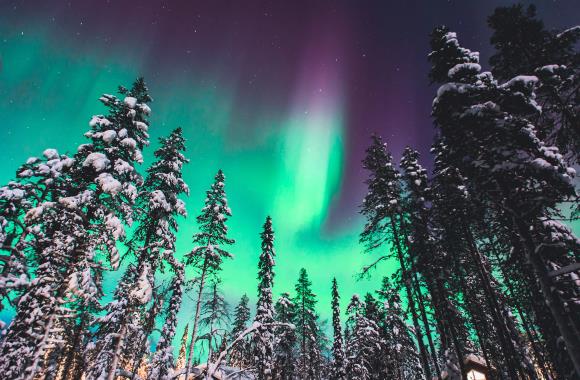 Winters Noorwegen en het Noorderlicht