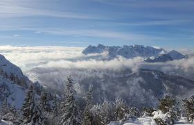 Bergzicht in Tirol in Oostenrijk