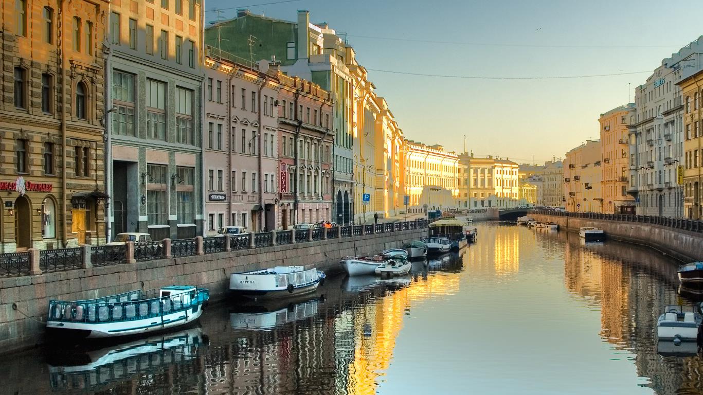 Gracht in Sint-Petersburg