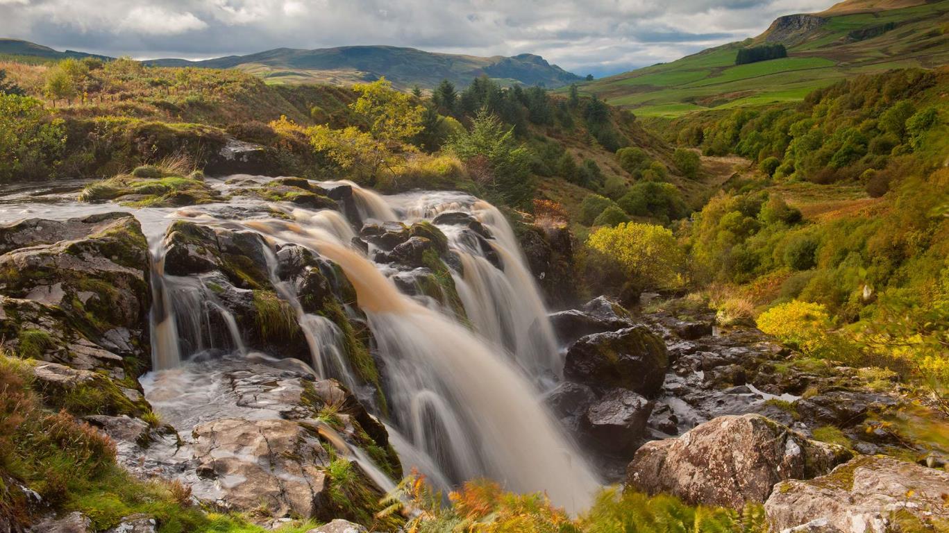 Een waterval in Glasgow