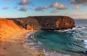 Strand op Lanzarote