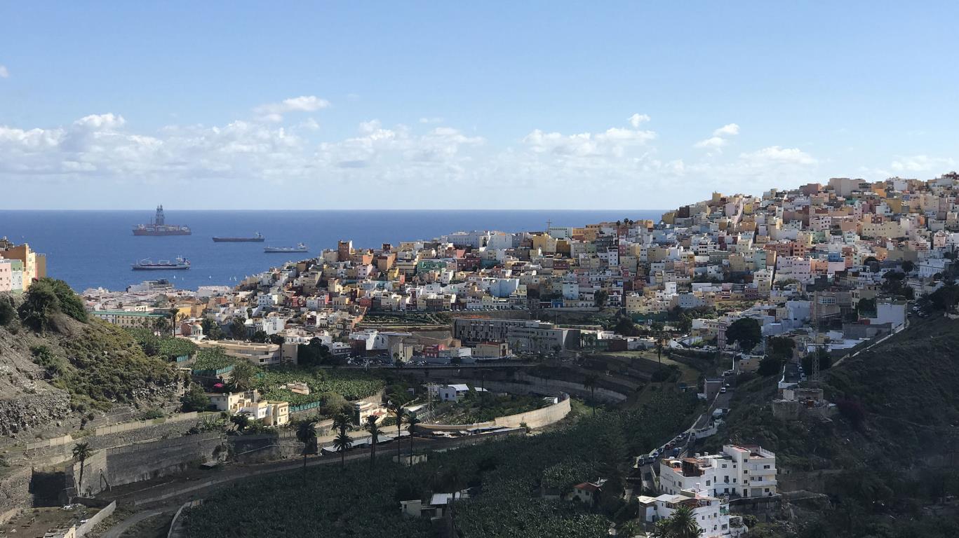 Las Palmas, de hoofdstad van Gran Canaria
