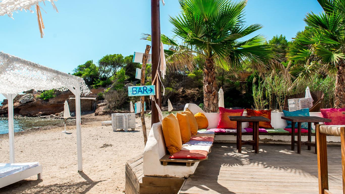 Strandtent op Ibiza