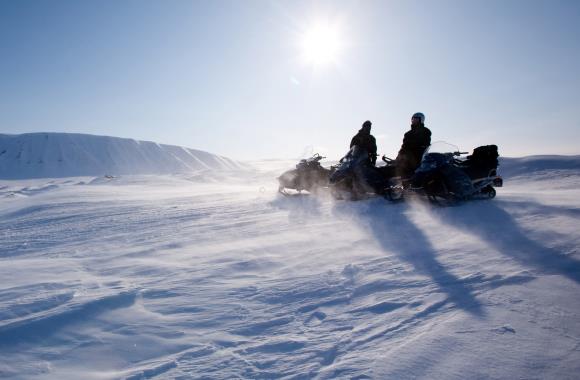 Sneeuwscooters in Zweden