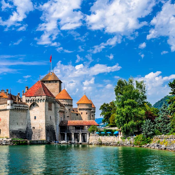 Chillon kasteel in Zwitserland