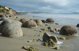 Mouraki Boulders Oamaru Nieuw-Zeeland