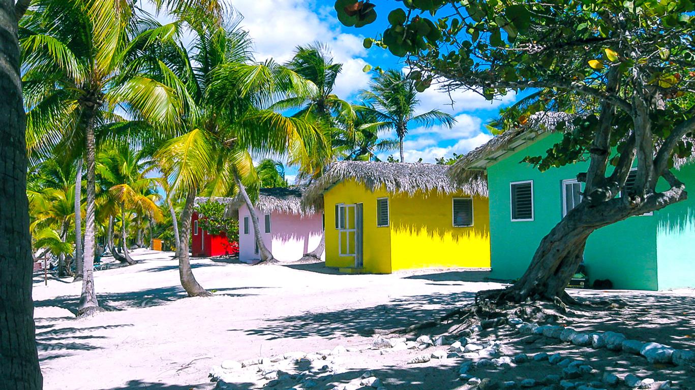 Gekleurde huisjes, Dominicaanse Republiek