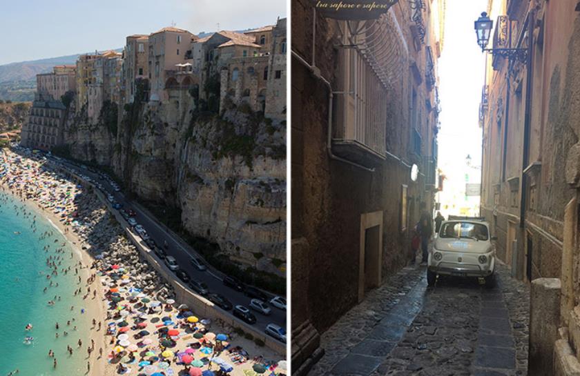 Tropea blauwe water Fiat
