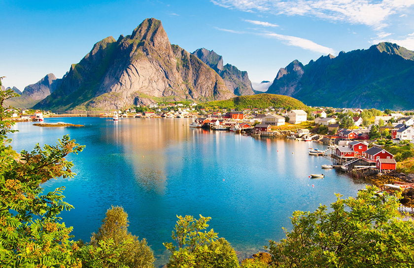 fjorden Noorse kustlandschap