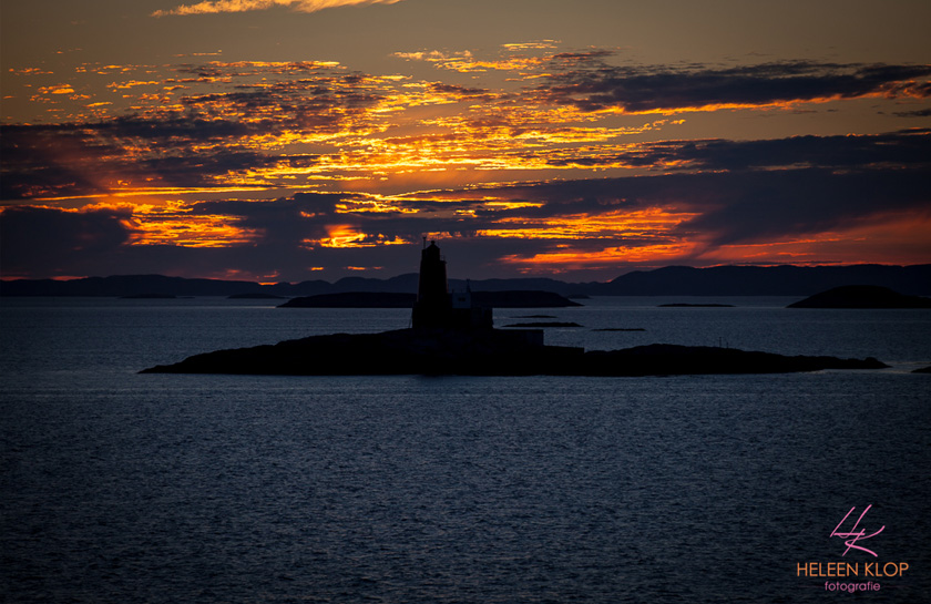 Hurtigruten Zonsondergang