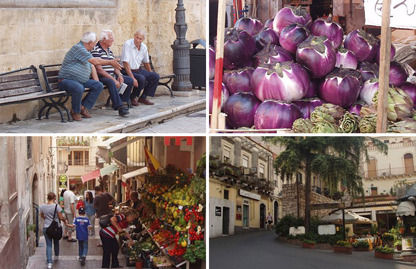 Straatjes markt Sicilië