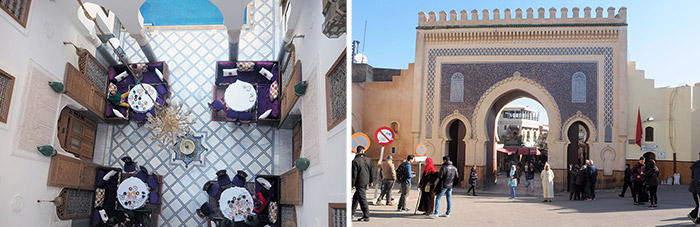 Riad toegangspoort Bab Boujloud