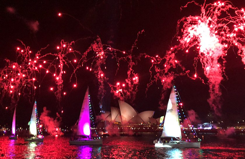 Australia Day vuurwerkshow